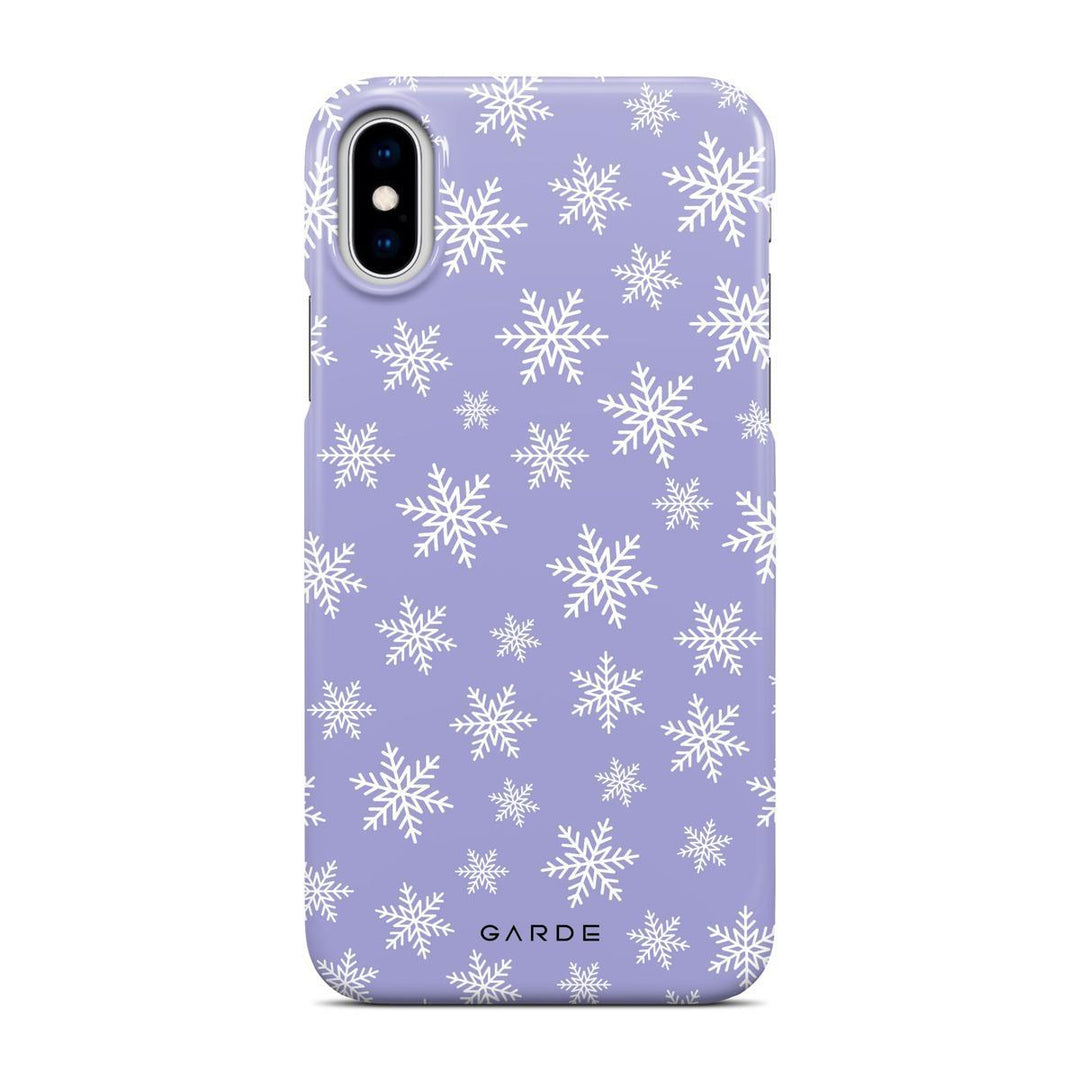 Snowflakes iPhone X / Xs Back Cover - Custom Printed Phone Case by Garde