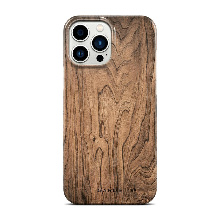 Walnut iPhone 13 Pro Max Back Cover - Custom Printed Phone Case by Garde
