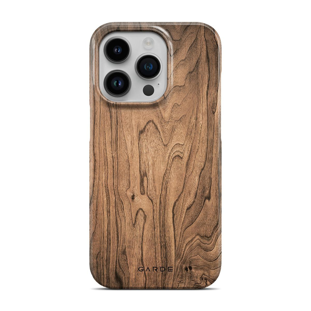 Walnut iPhone 14 Pro Back Cover - Custom Printed Phone Case by Garde