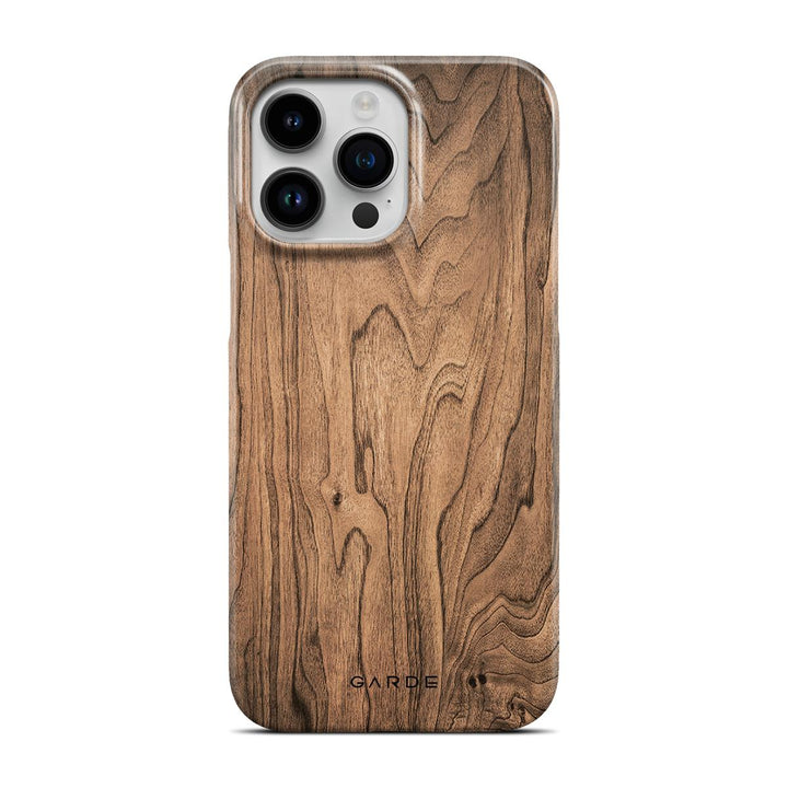 Walnut iPhone 14 Pro Max Back Cover - Custom Printed Phone Case by Garde